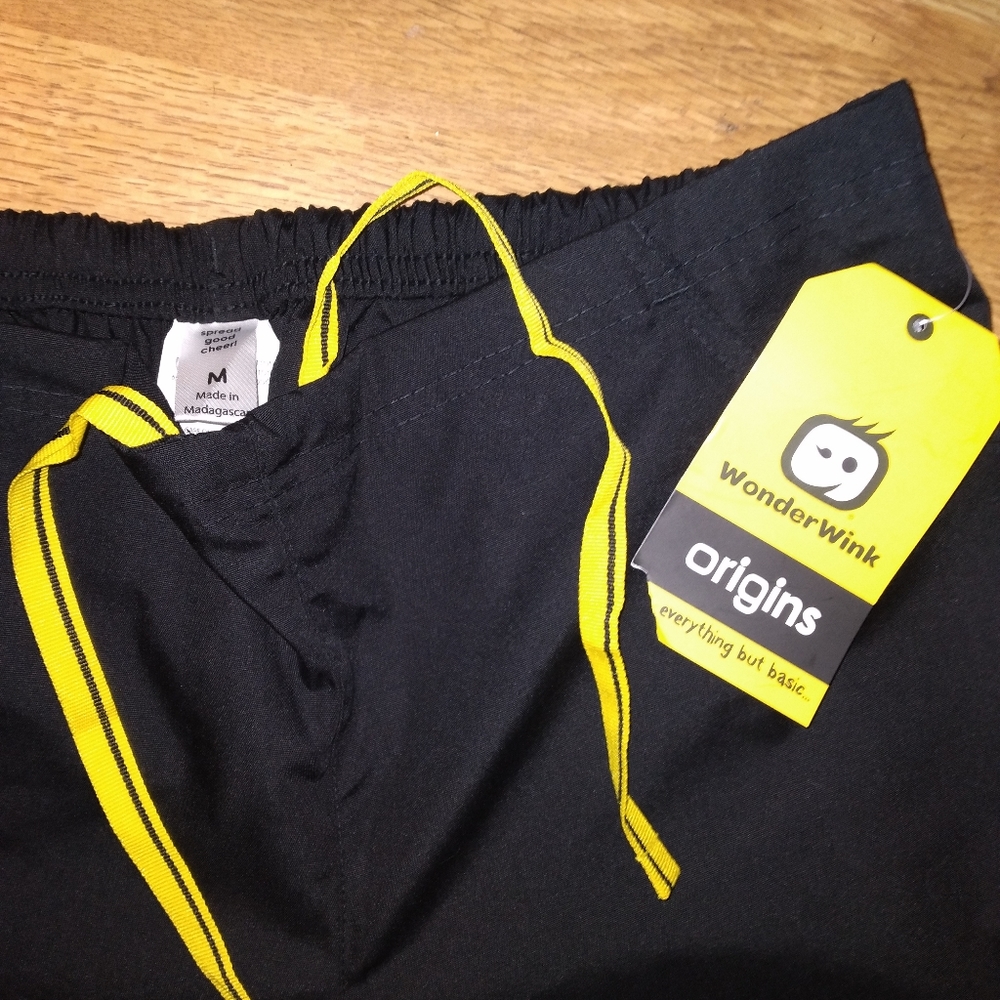 WonderWink black scrub pants size Medium